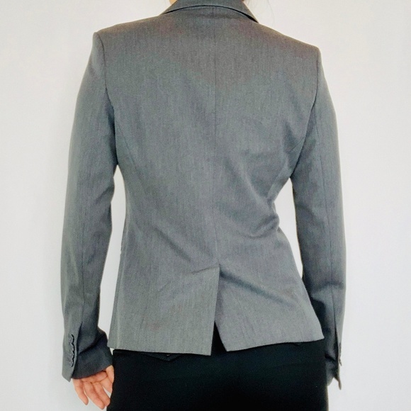 Express Gray Single Button Jacket/Blazer - Picture 3 of 7